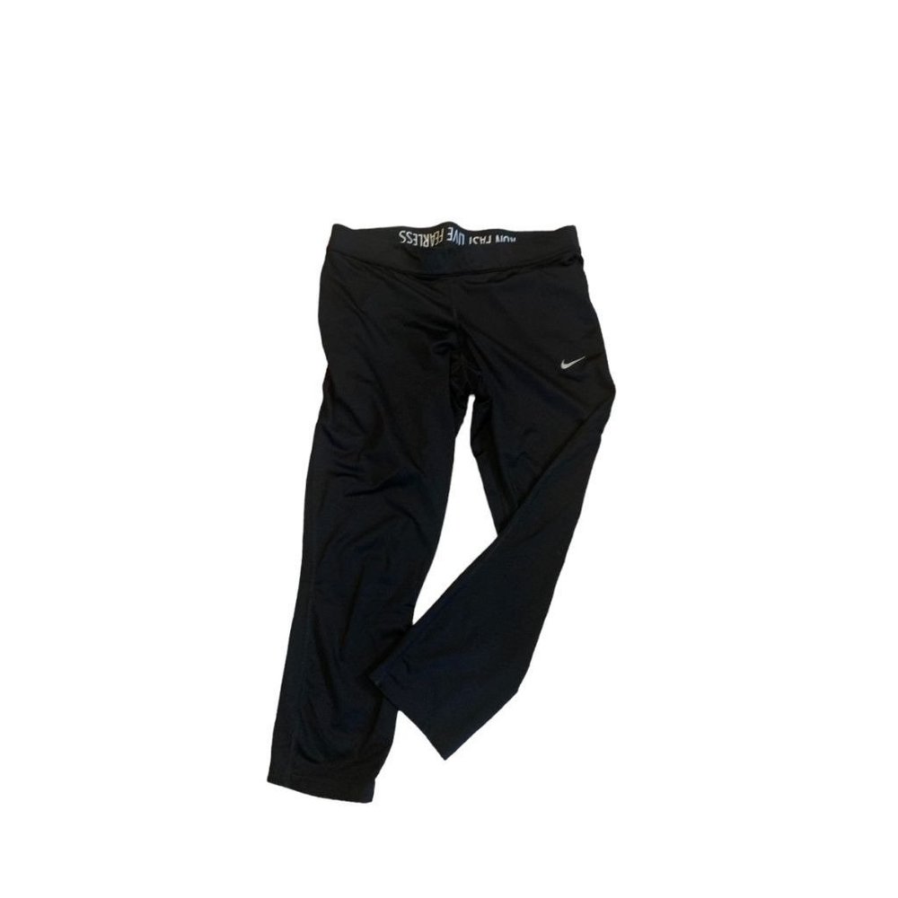 Small Nike Run Fast‎ Athletic Women's Capri Pants Black 23" Inseam